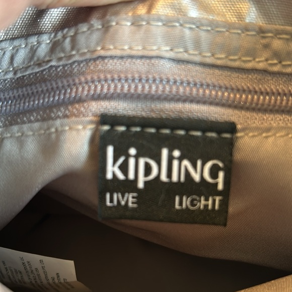 Authentic Kipling Mini Crossbody bag in metallic pewter. - Picture 6 of 11